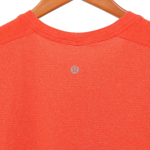 Lululemon Metal Vent Tech Short Sleeve Orange Shirt M - Picture 4 of 4